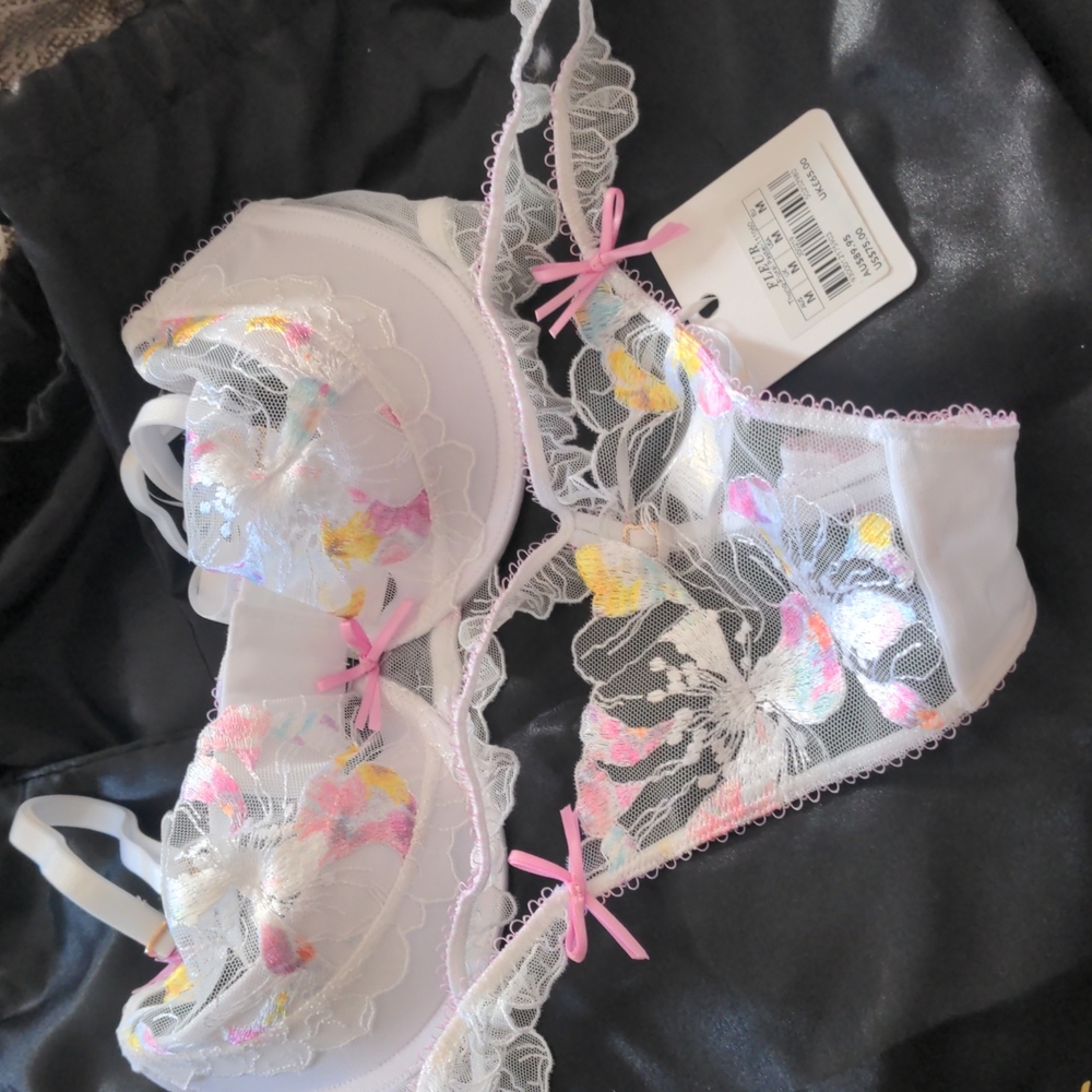 Honey Birdette pastel fleur THONG Only - Picture 2 of 2